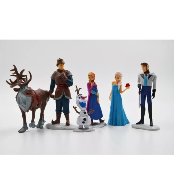 Frozen cake topper Figures Set 6Pcs Frozen cake decorations for Frozen Party - Picture 6 of 6